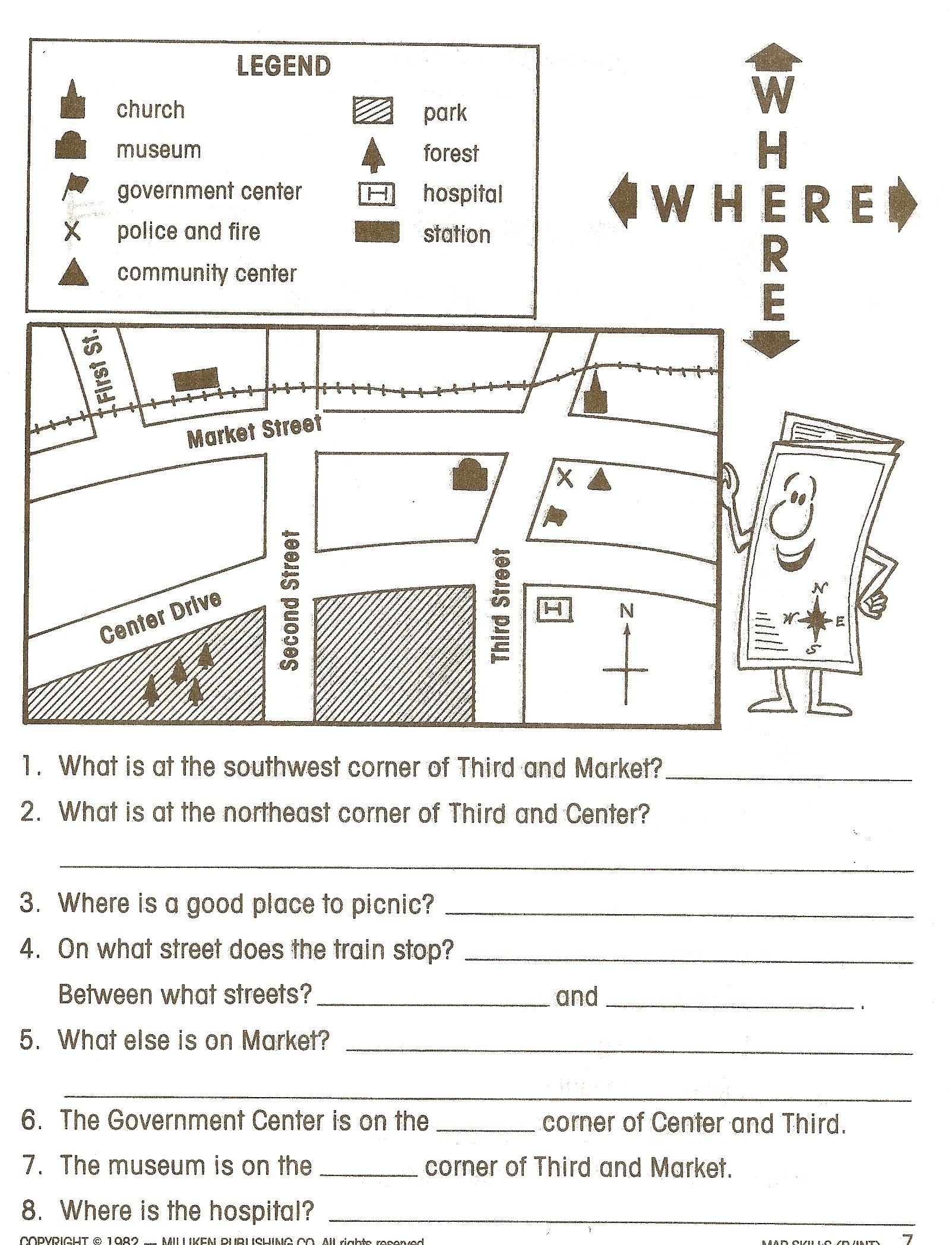Reading Maps Worksheet Free Worksheets Library Download And - Social Studies Worksheets First Grade Free Printable