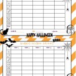 Recipes From Stephanie: Halloween Bunco Sheet   Free Printable Halloween Bunco Score Sheets