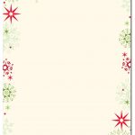 Red & Green Flakes Letterhead | Holiday Papers | Christmas   Free Printable Letterhead Borders