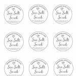Sea Salt Scrub With Printable Labels | Recipe | Sea Salt | Sea Salt   Free Printable Sugar Scrub Labels