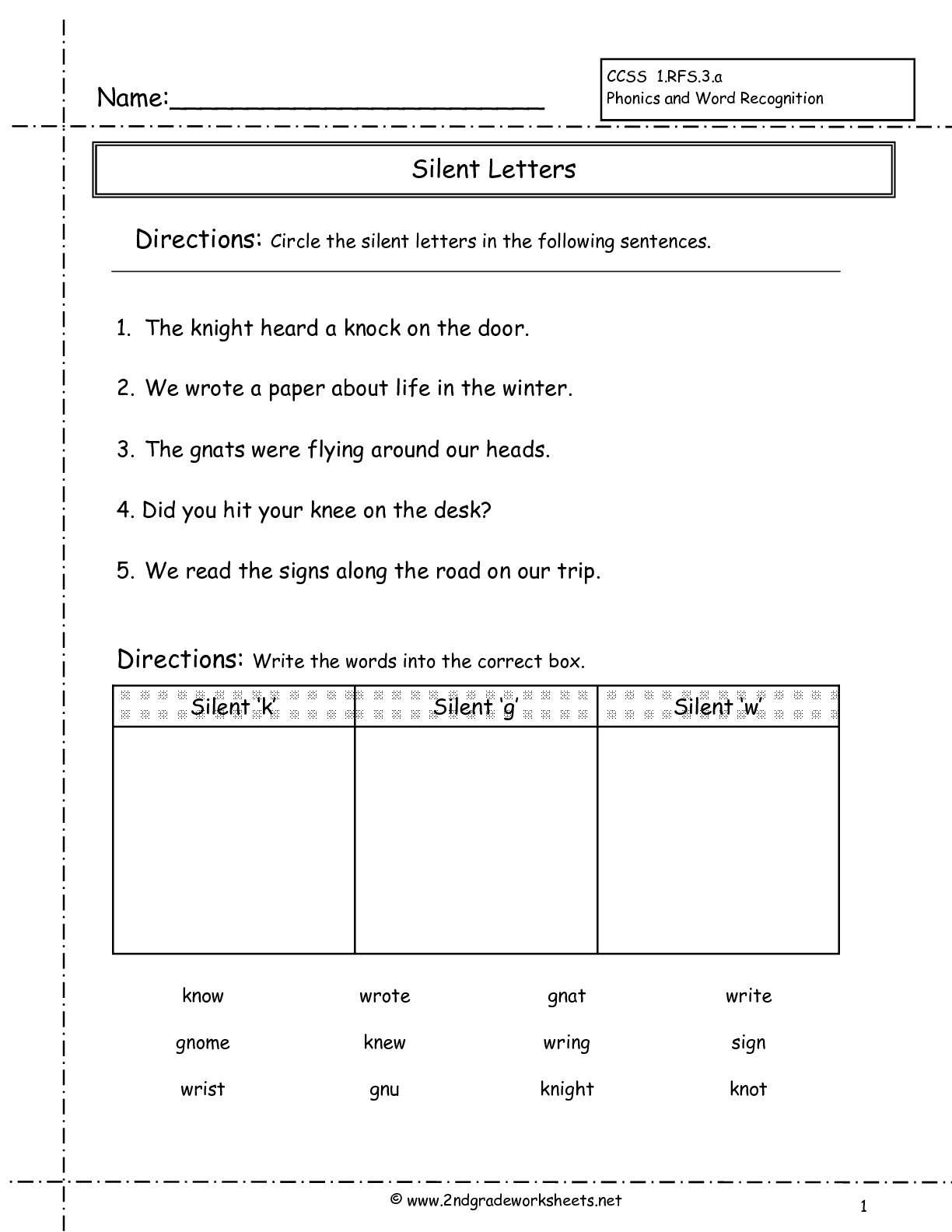 Free Printable Phonics Worksheets For Second Grade | Free ...