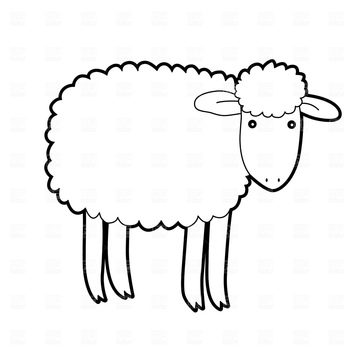 Sheep Outline | Free Download Best Sheep Outline On Clipartmag - Free Printable Pictures Of Sheep