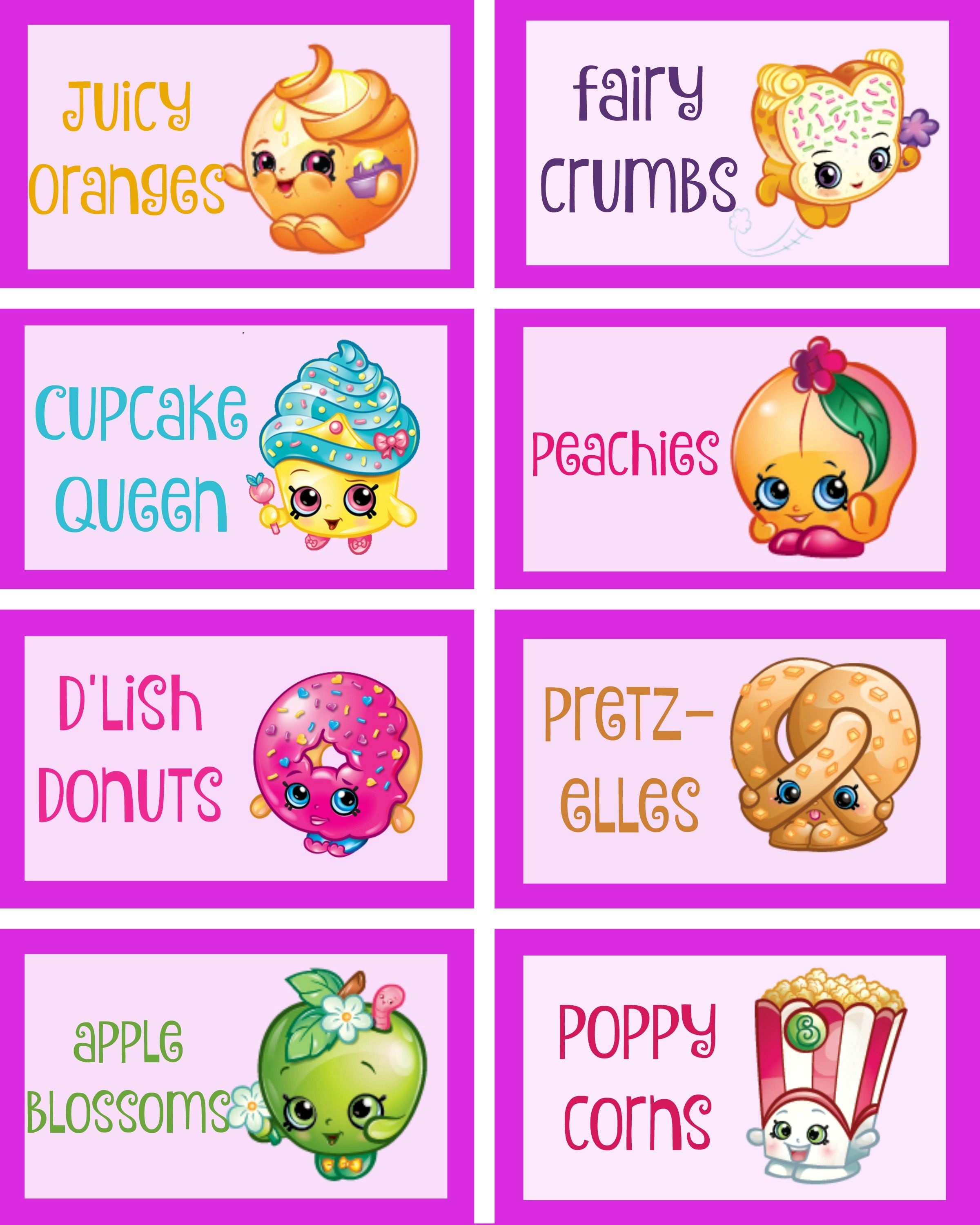 Shopkins Food Labels 2 | Hannah&amp;#039;s Shopkins Birthday Party | Party - Shopkins Banner Printable Free