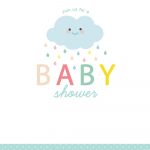 Shower Cloud   Free Printable Baby Shower Invitation Template   Free Printable Baby Sprinkle Invitations