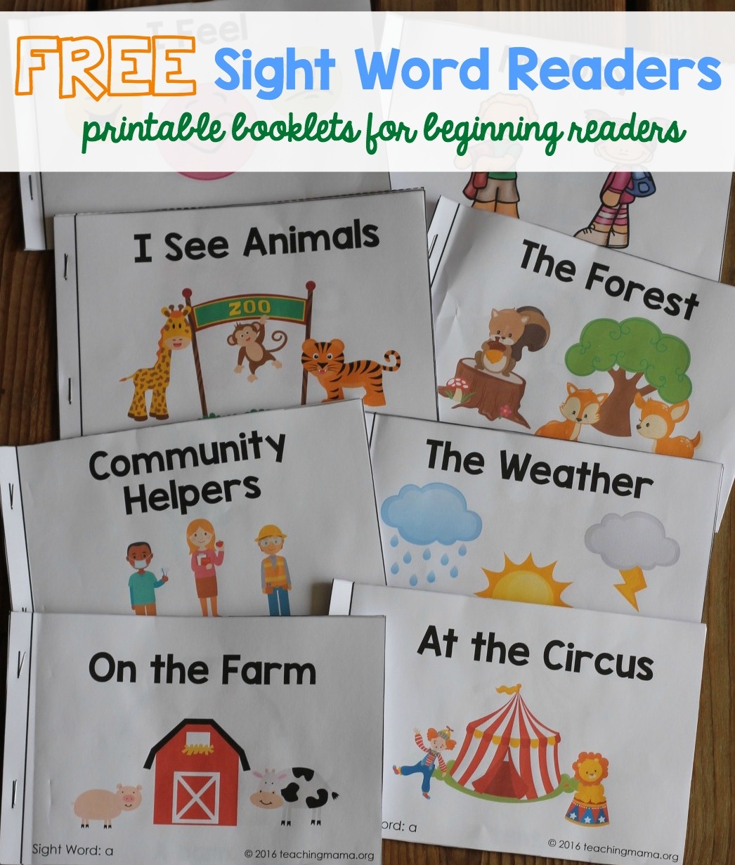 Kindergarten Sight Word Books She Free Printable Plmcamping