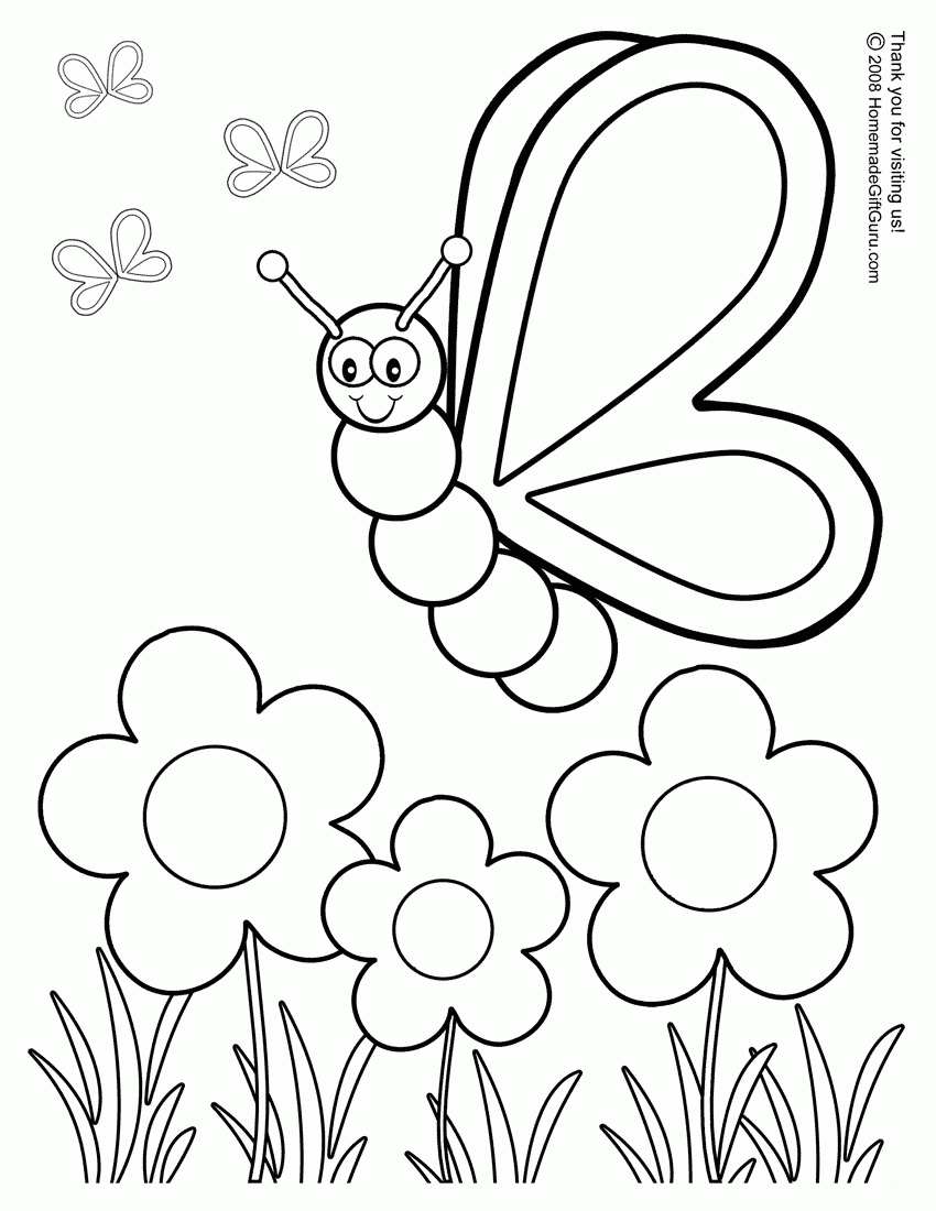 Silly Butterfly Coloring Page | Learning Made Fun!!!!! | Mariposas - Free Printable Coloring Books For Toddlers