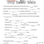 Silly Summer Goals Mad Lib | Summertime!!! | Mad Libs, Summer Kids   Free Printable Mad Libs For Tweens