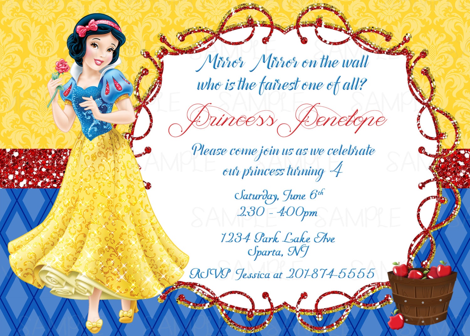 Snow White Invitations Free Printable Free Printable