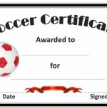 Soccer Certificate Template   Free Soccer Award Certificates Printable