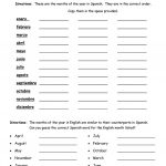 Spelling Months Of The Year In Spanish With Key Worksheet   Free Esl   Free Printable Spelling Worksheets For Adults