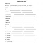 Spelling Worksheets | High School Spelling Worksheets   Free Printable Spelling Worksheets For Adults