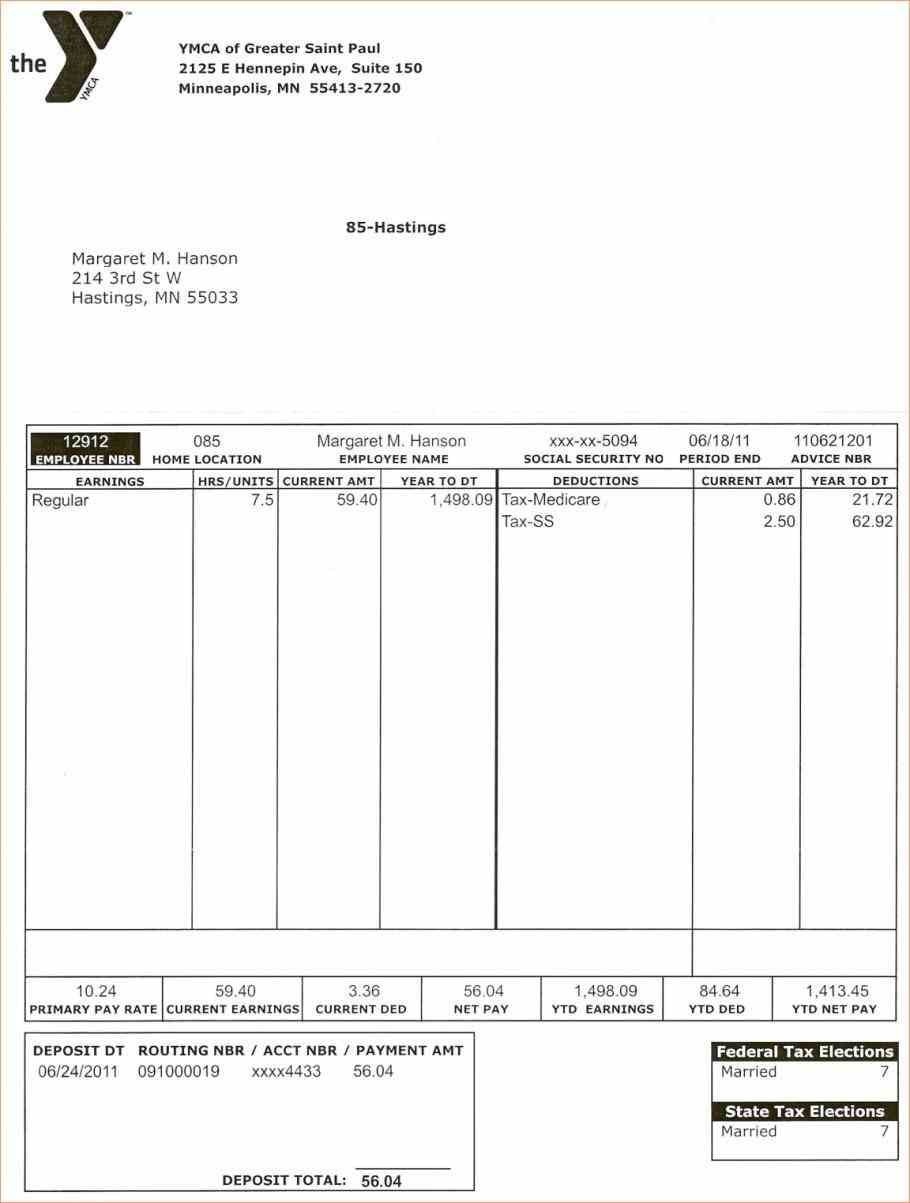 Uber Pay Stub Template