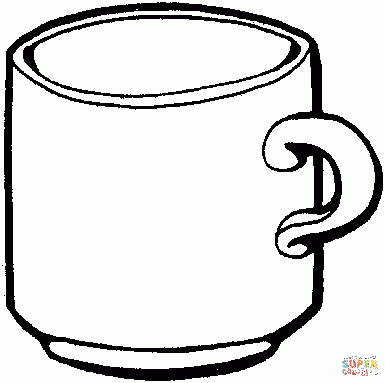 Tea Cup Coloring Page | Free Printable Coloring Pages - Free Printable Tea Cup Coloring Pages