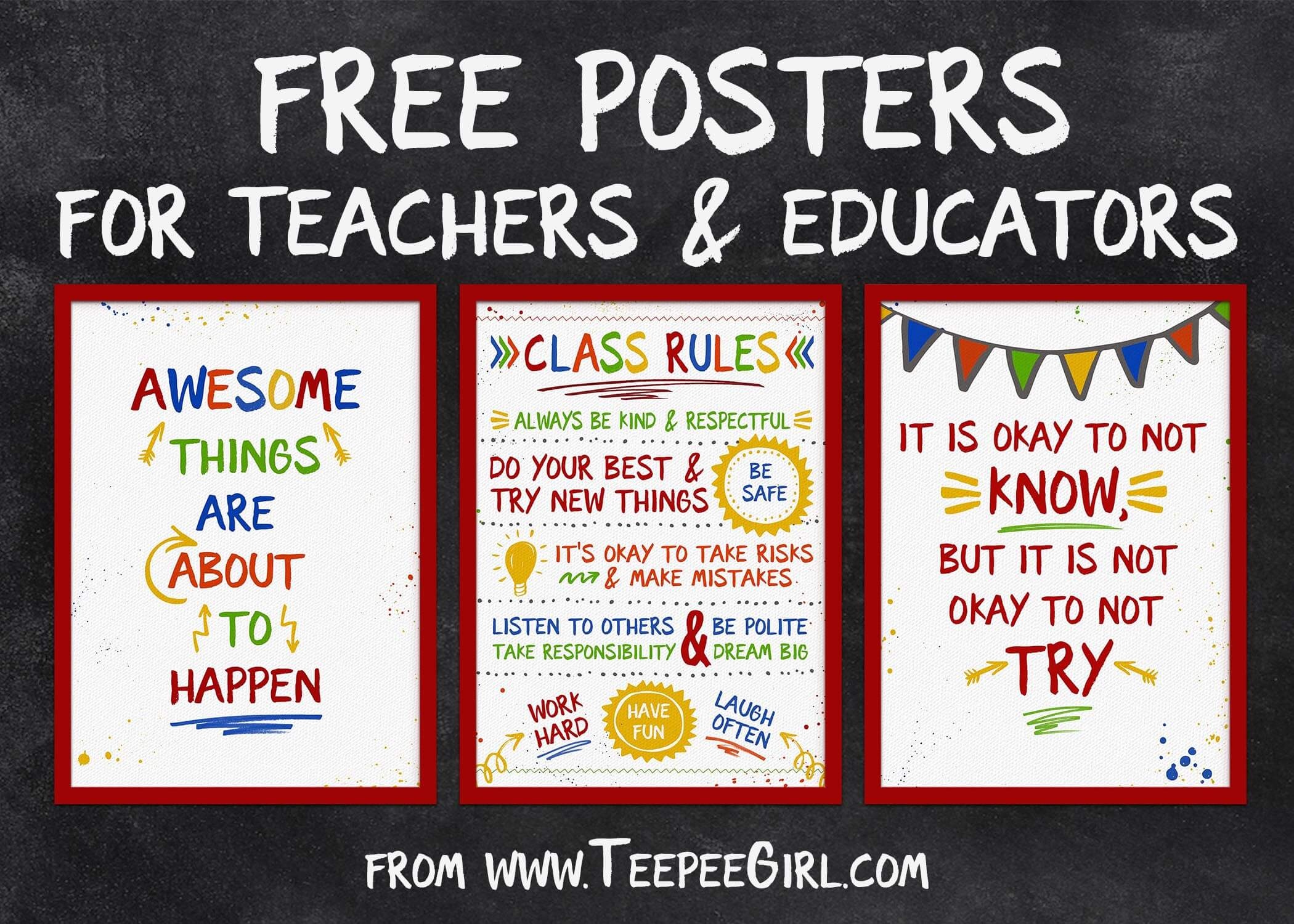 Free Printable Posters For Teachers Free Printable