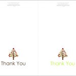 Thank You Cards Printable | Printable | Free Printable Christmas   Christmas Thank You Cards Printable Free