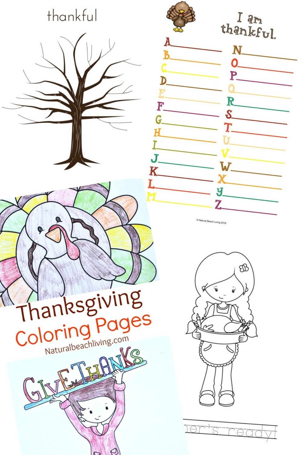 Thanksgiving Printables For Kids - Natural Beach Living - Free Printable Thanksgiving Crafts For Kids