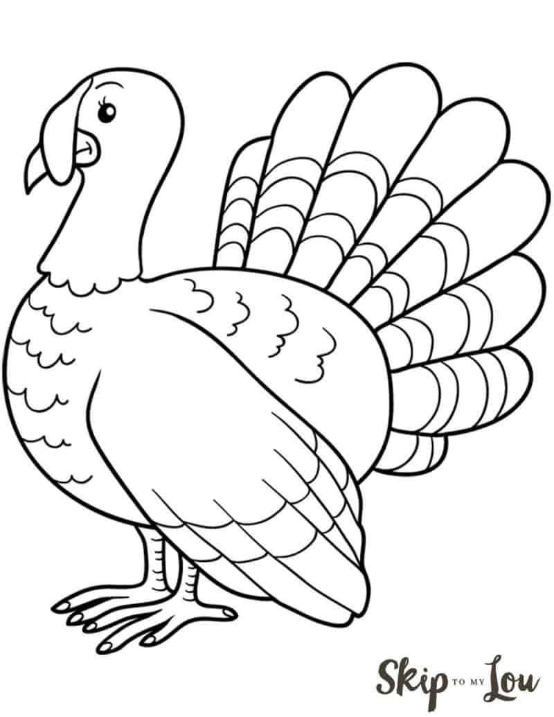 The Cutest Free Turkey Coloring Pages | Skip To My Lou - Free Printable Pictures Of Turkeys To Color
