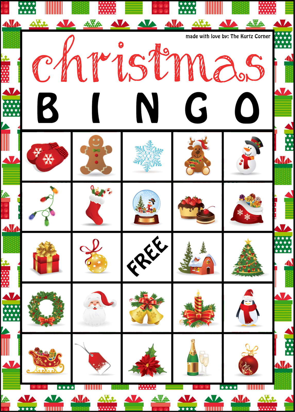 Christmas Bingo Printable For Large Groups Small A Subtle Revelry 