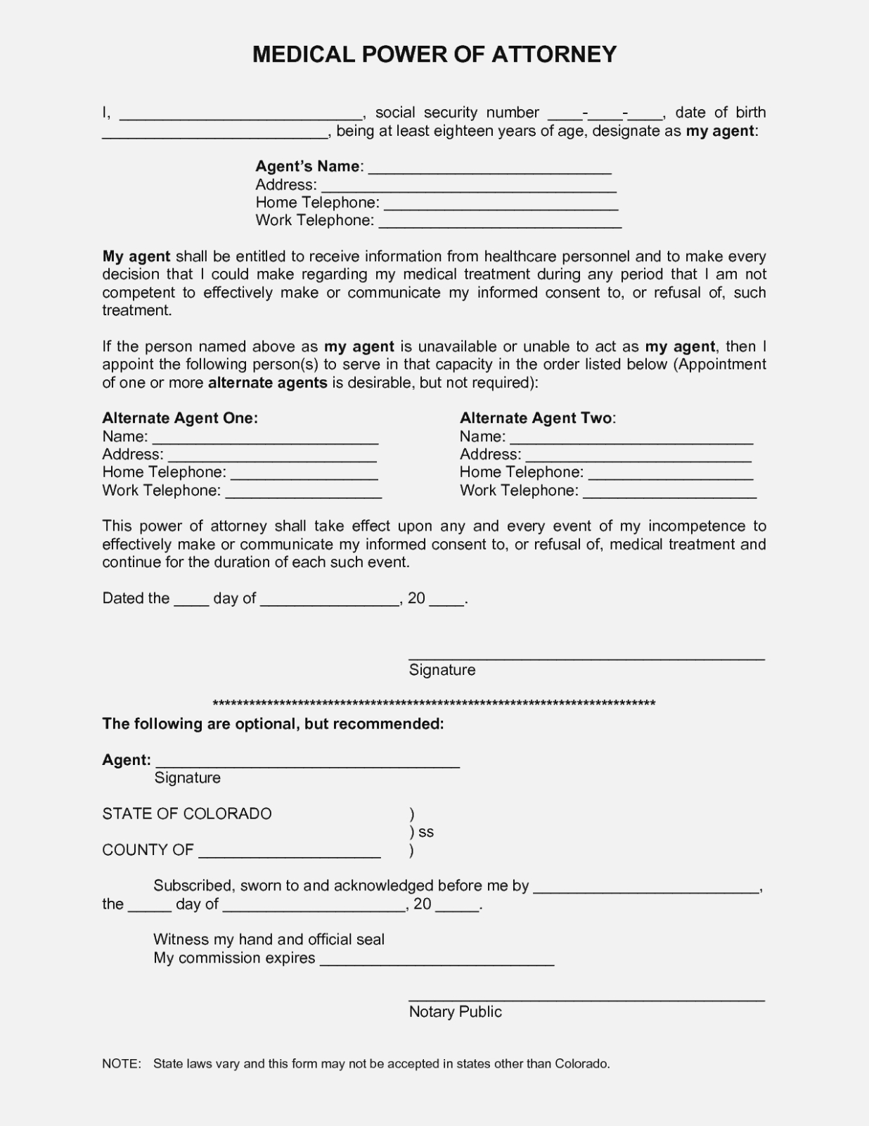 The Latest Trend In Online | The Invoice And Form Template - Free Printable Power Of Attorney Forms Online
