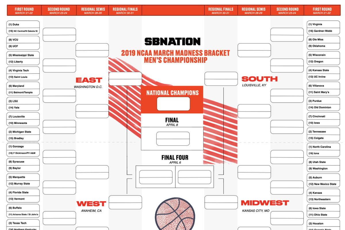 The Ultimate Guide To Filling Out Multiple Brackets - Sbnation - Free Printable Wrestling Brackets