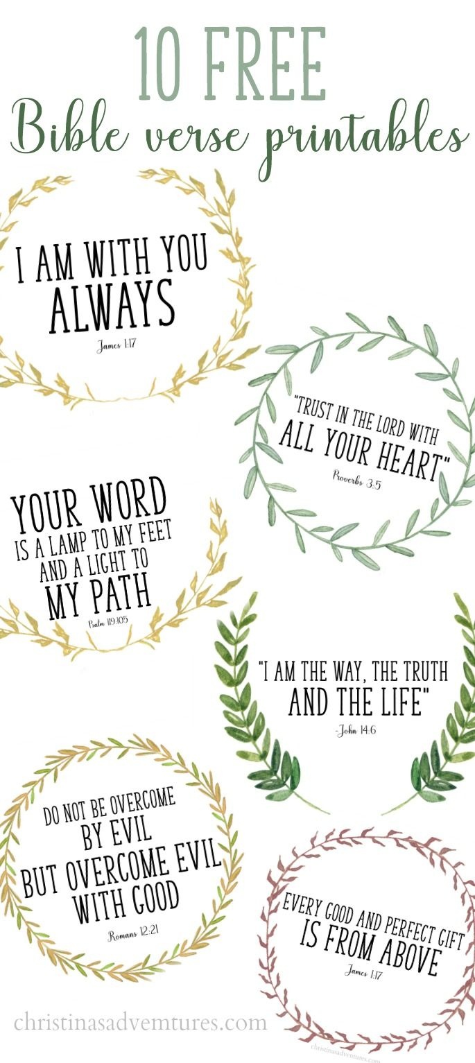 Free Printable Bible Verses To Frame