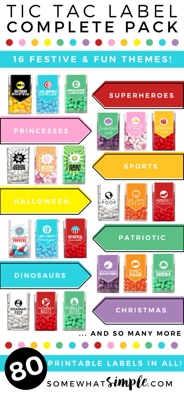 Free Printable Tic Tac Labels