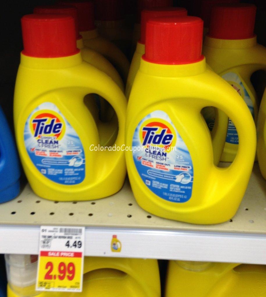 Tide Simply Detergent, Only $2.49 At King Soopers! - Colorado Coupon - Free Printable Tide Simply Coupons