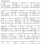 Trace Letter Worksheets Free | Reading And Phonics | Pre K Math   Free Printable Alphabet Worksheets For Kindergarten