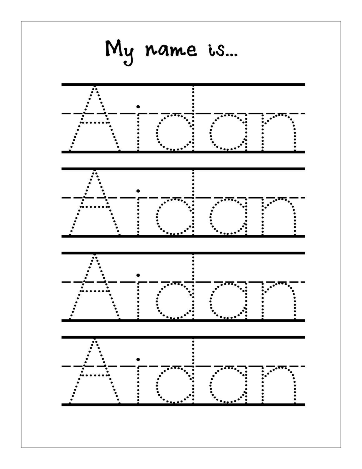 Free Printable Name Tracing Worksheets Free Printable