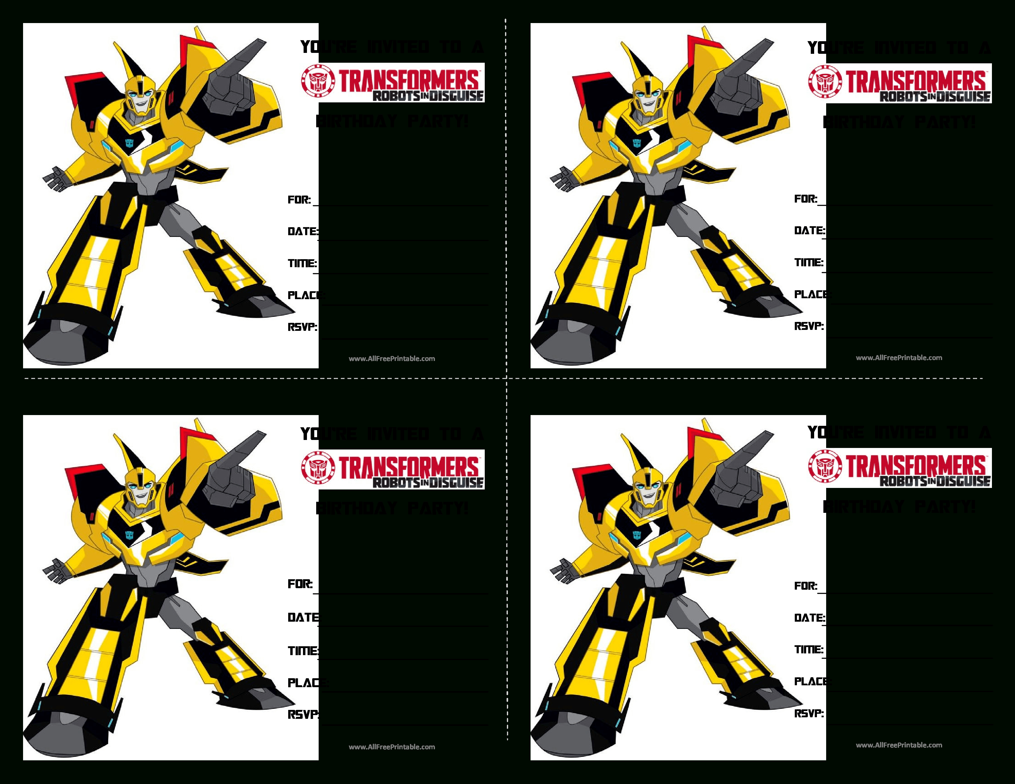 Transformers Birthday Invitations - Anarchistshemale - Transformers Party Invitations Free Printable