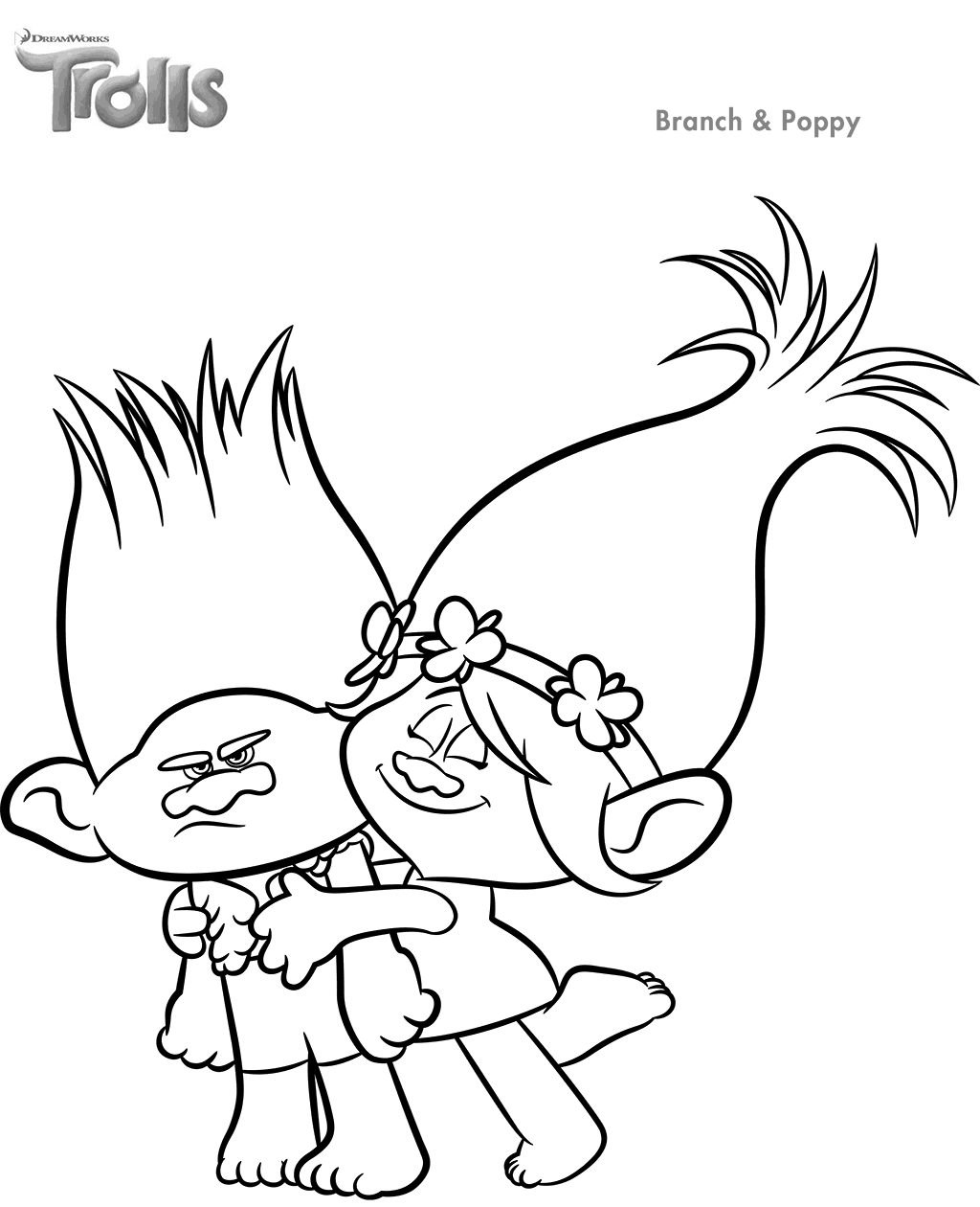 Trolls Movie Coloring Pages - Best Coloring Pages For Kids - Free Printable Troll Coloring Pages