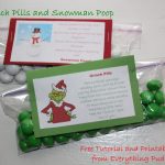 Tutorial Grinch Pills And Snowman Poop (Christmas Wrap Up #1   Grinch Pills Free Printable