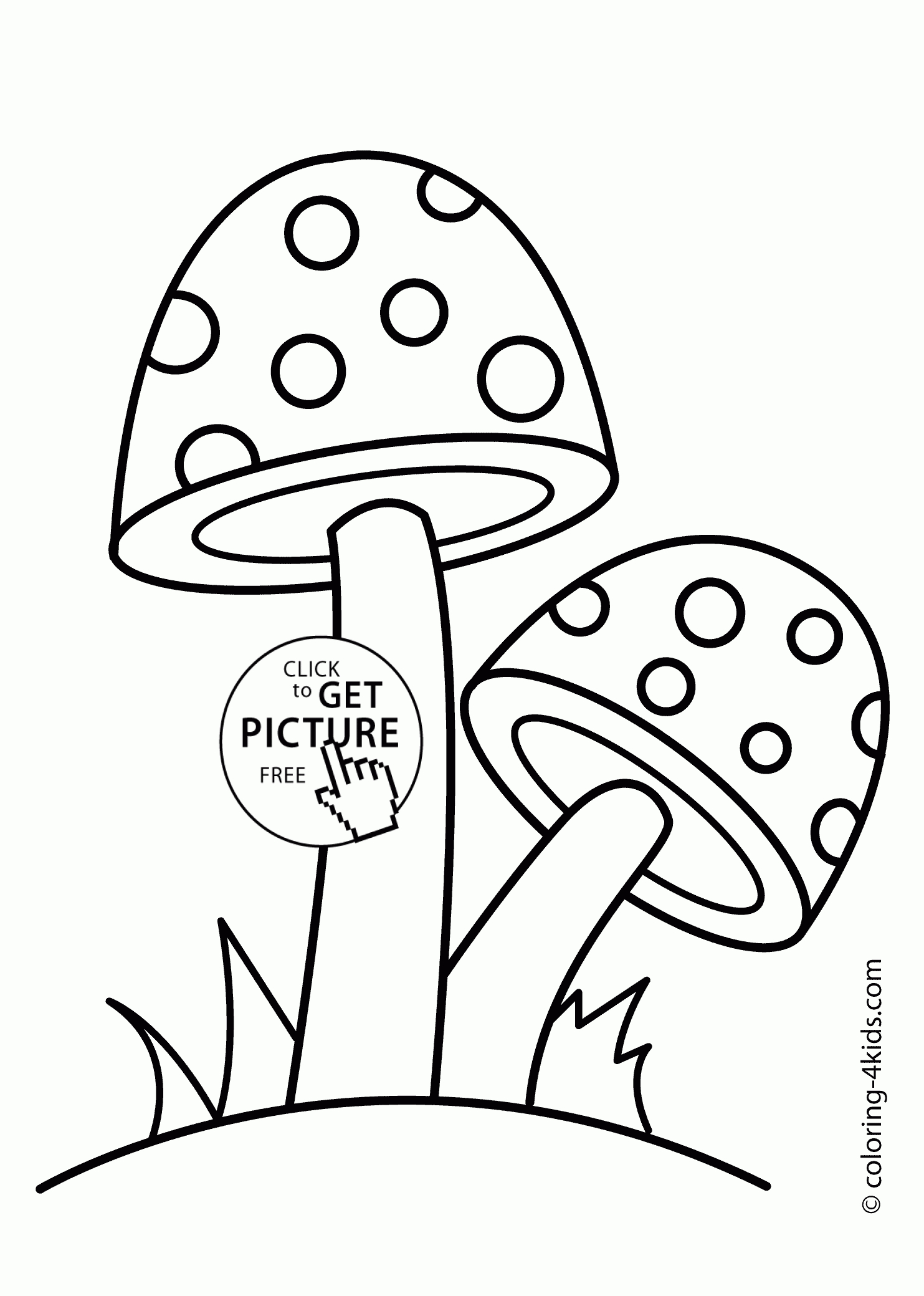 Free Printable Mushroom Coloring Pages Printable Word Searches