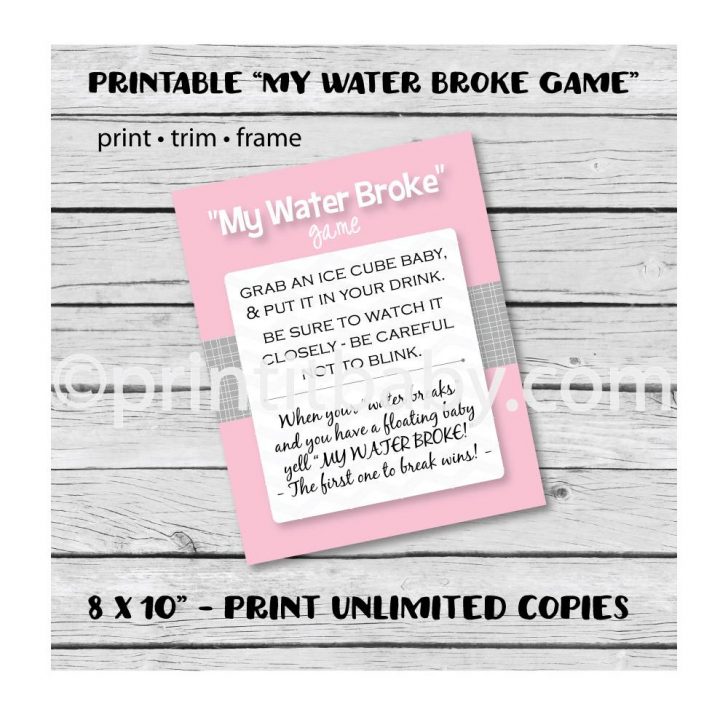Pass The Prize Baby Shower Game Free Printable