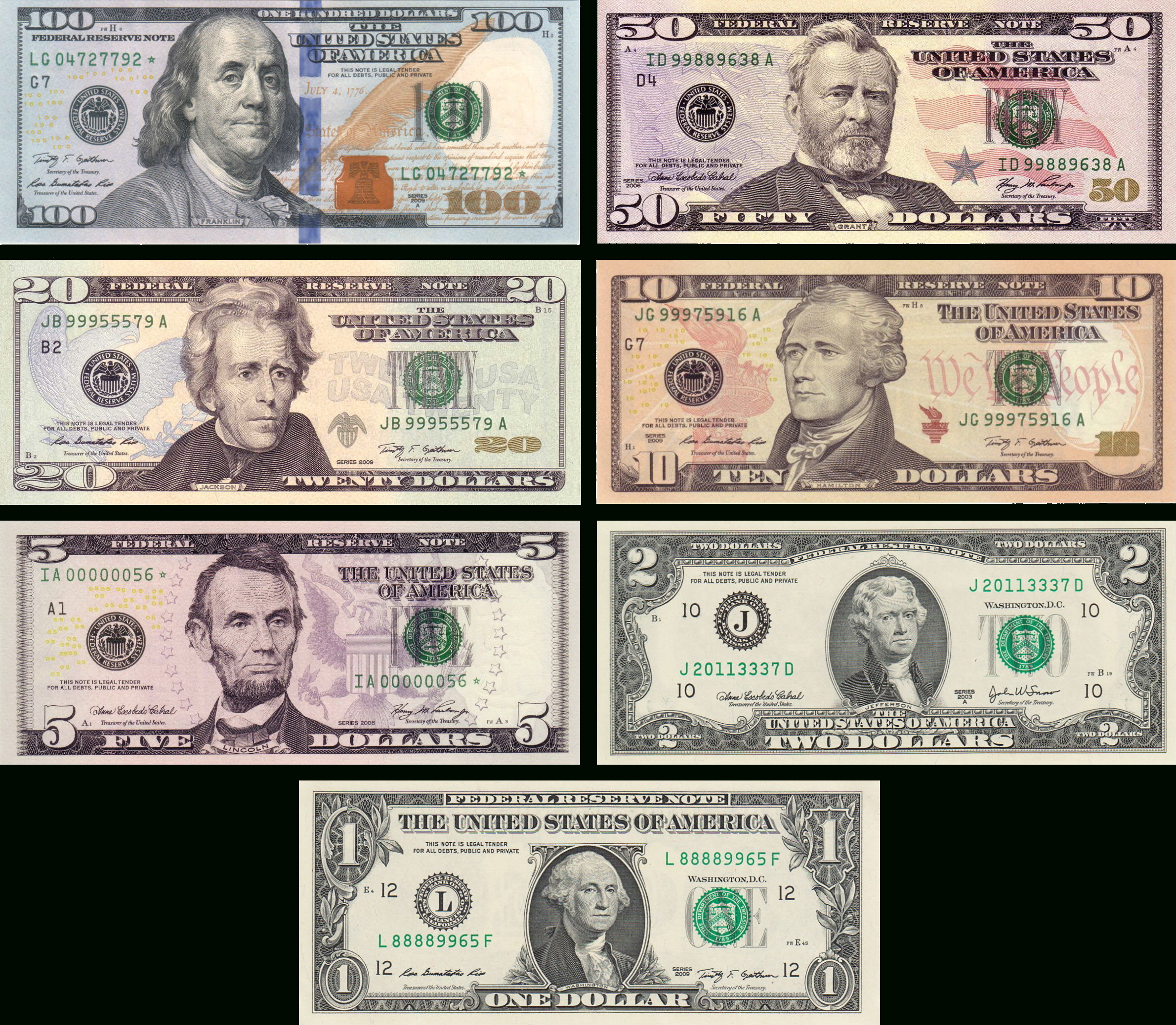 новые банкноты сша