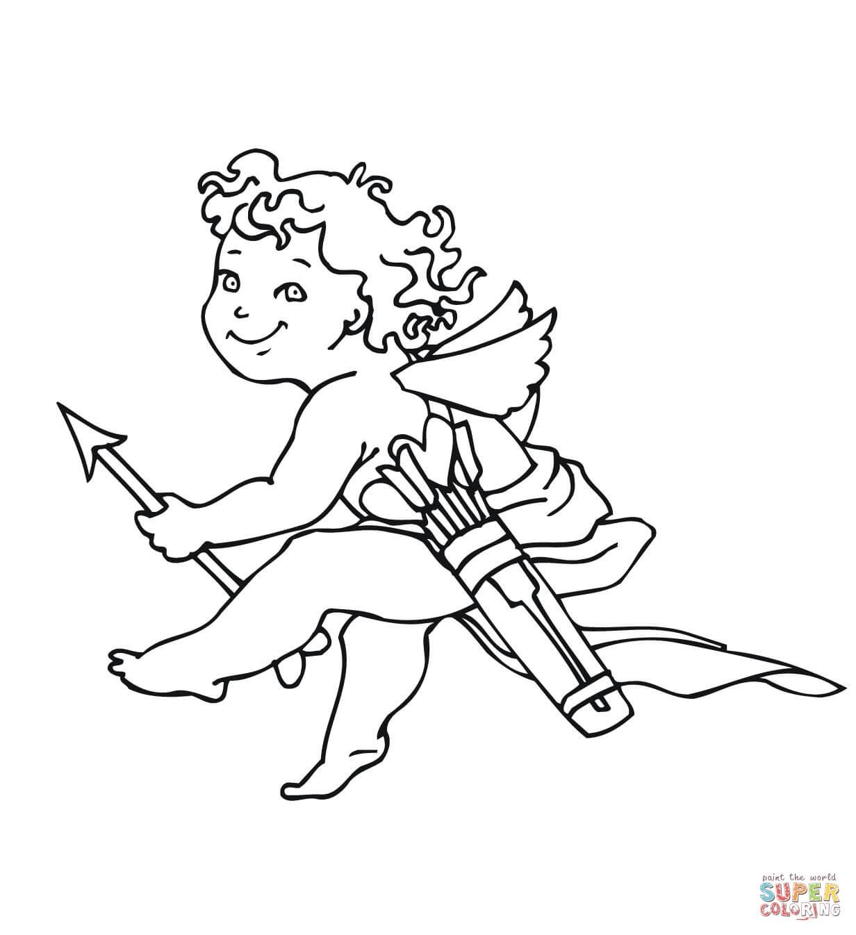 Valentine&amp;#039;s Day Cupid Coloring Page | Free Printable Coloring Pages - Free Printable Pictures Of Cupid