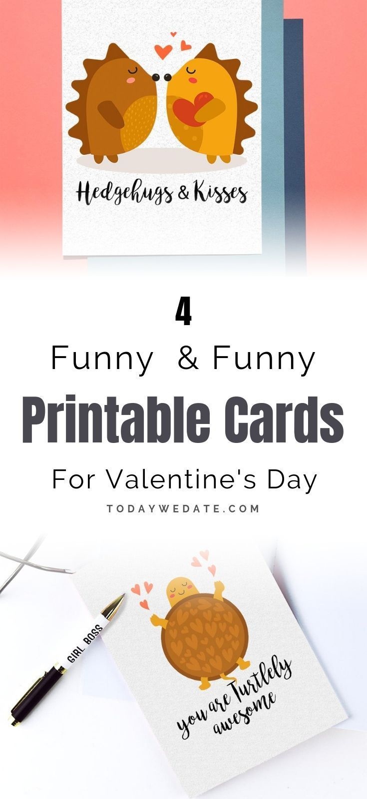 Valentine&amp;#039;s Day Quotes : Free Funny And Punny Printable Cards For - Free Printable Funny Boss Day Cards
