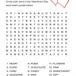 Valentine's Day Word Search Puzzle: Free Worksheet For February 14   Free Printable Word Puzzles