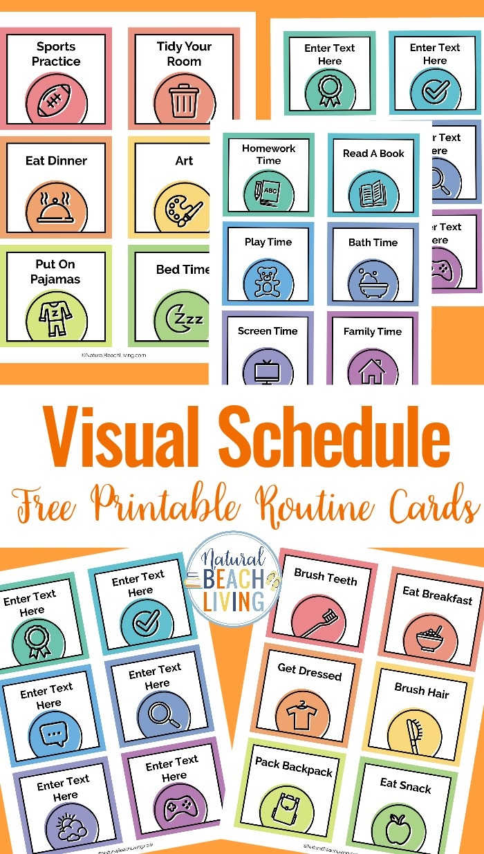 Free Printable Visual Schedule For Preschool Free Printable