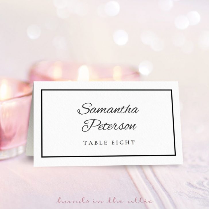 Free Printable Damask Place Cards