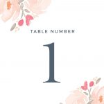 Wedding Table Numbers | Printable Pdfbasic Invite   Free Printable Table Numbers
