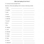 Week 9 F Consonant Fifth Grade Spelling Worksheets | Technology   7Th Grade Spelling Worksheets Free Printable