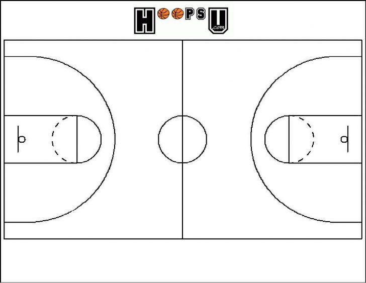 Free Printable Basketball Court