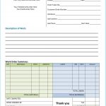 Work Invoice Template Free #5890   Free Printable Work Invoices