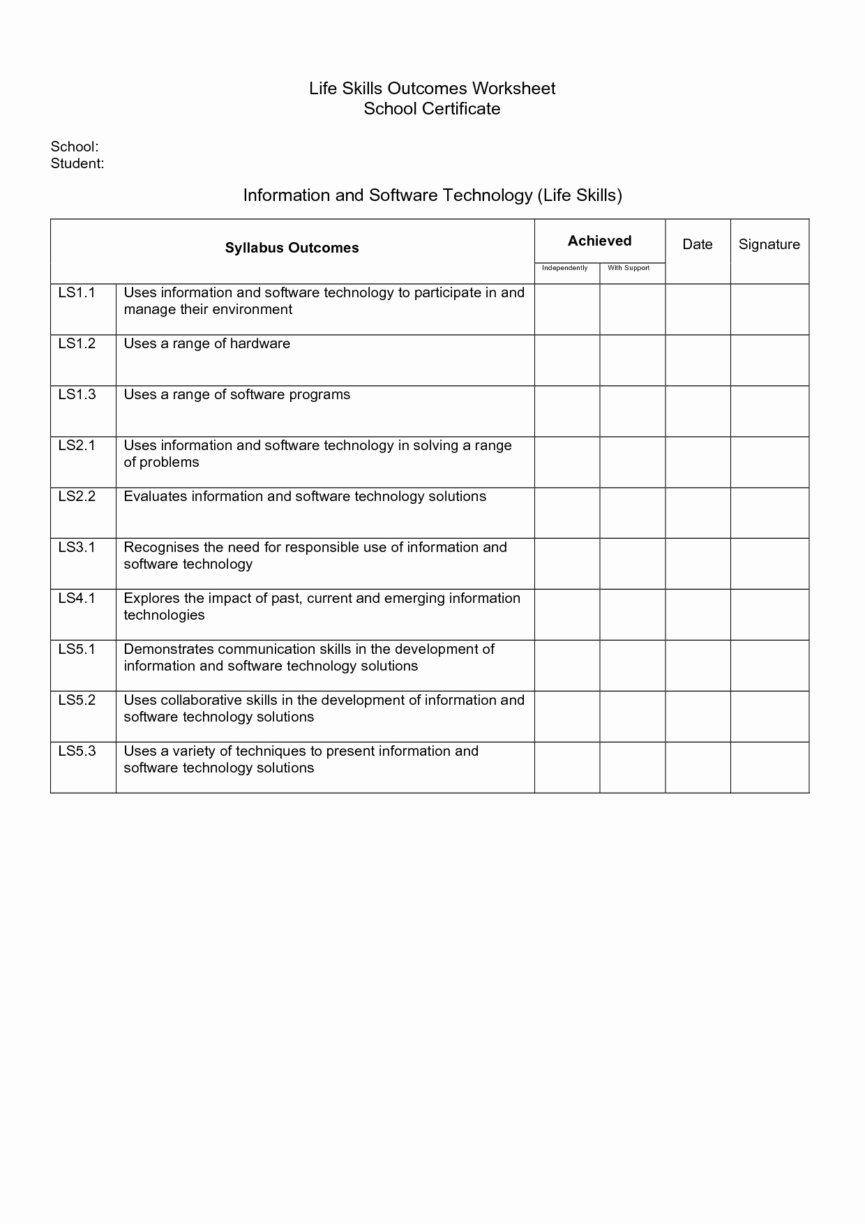 Worksheets On Life Skills – Aggelies-Online.eu - Free Printable Life Skills Worksheets