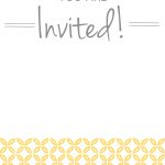 Yellow Ornaments   Free Printable Party Invitation Template   Free Printable Event Invitations