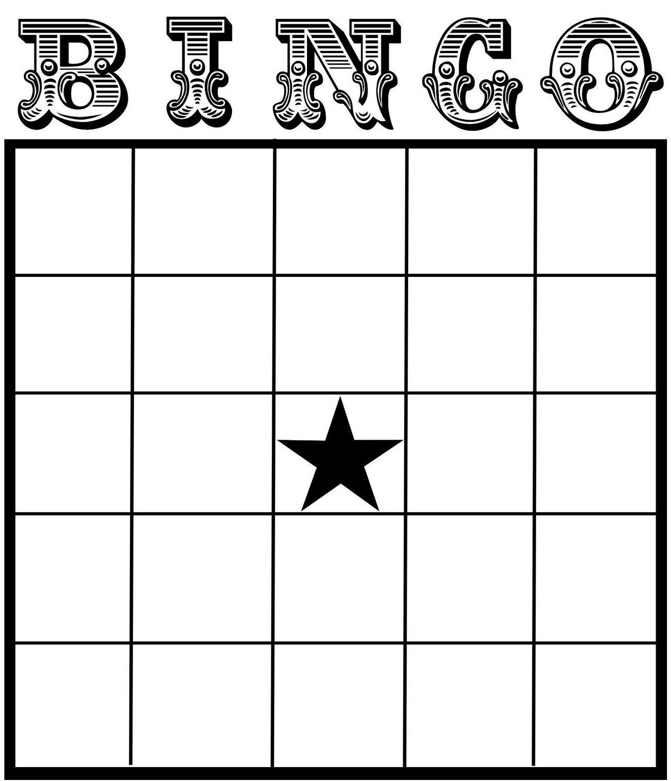 blank bingo board blank printable bingo board