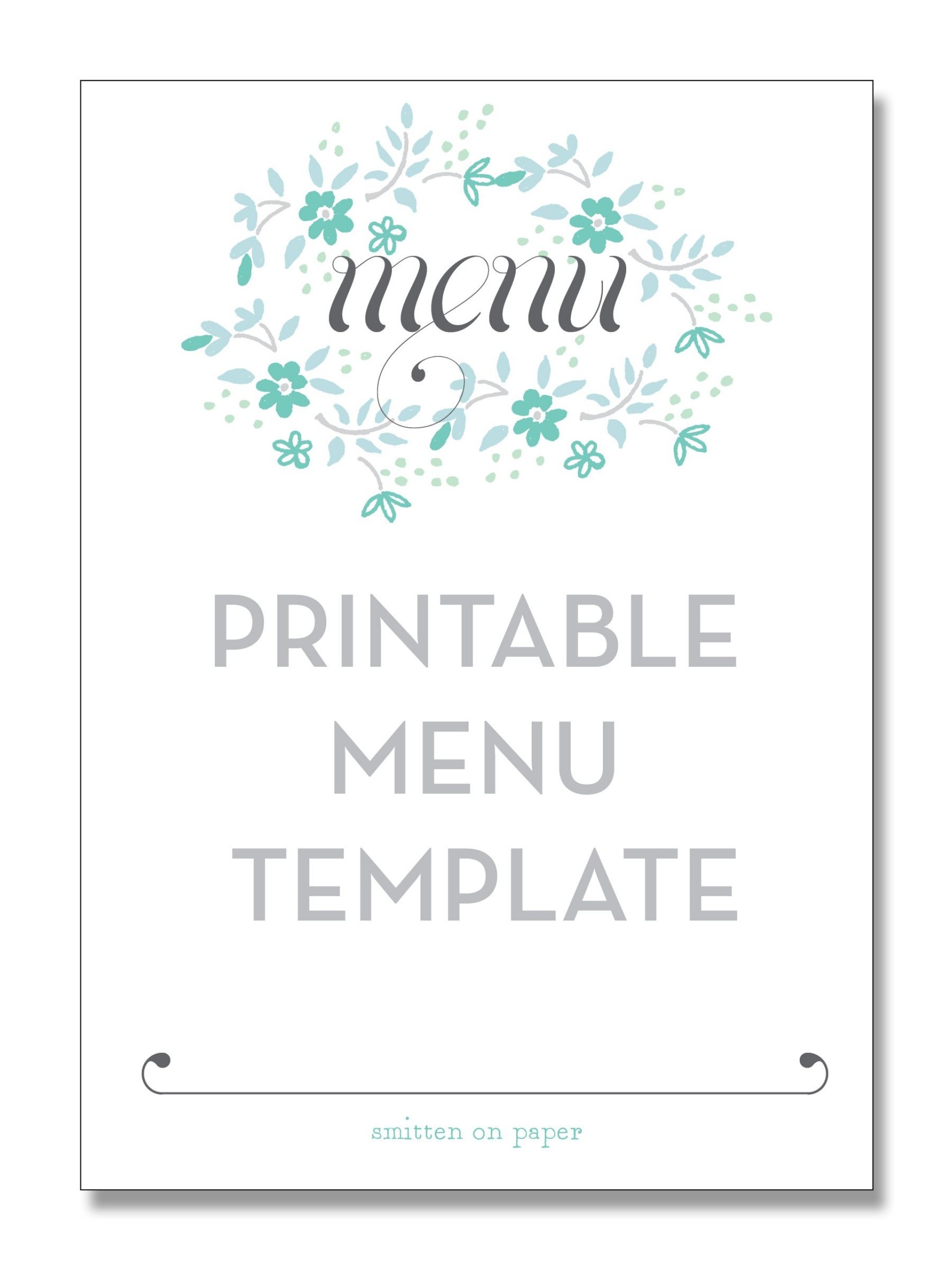 006 Menu Template Free Printable Staggering Ideas Wedding Card - Christmas Menu Printable Template Free