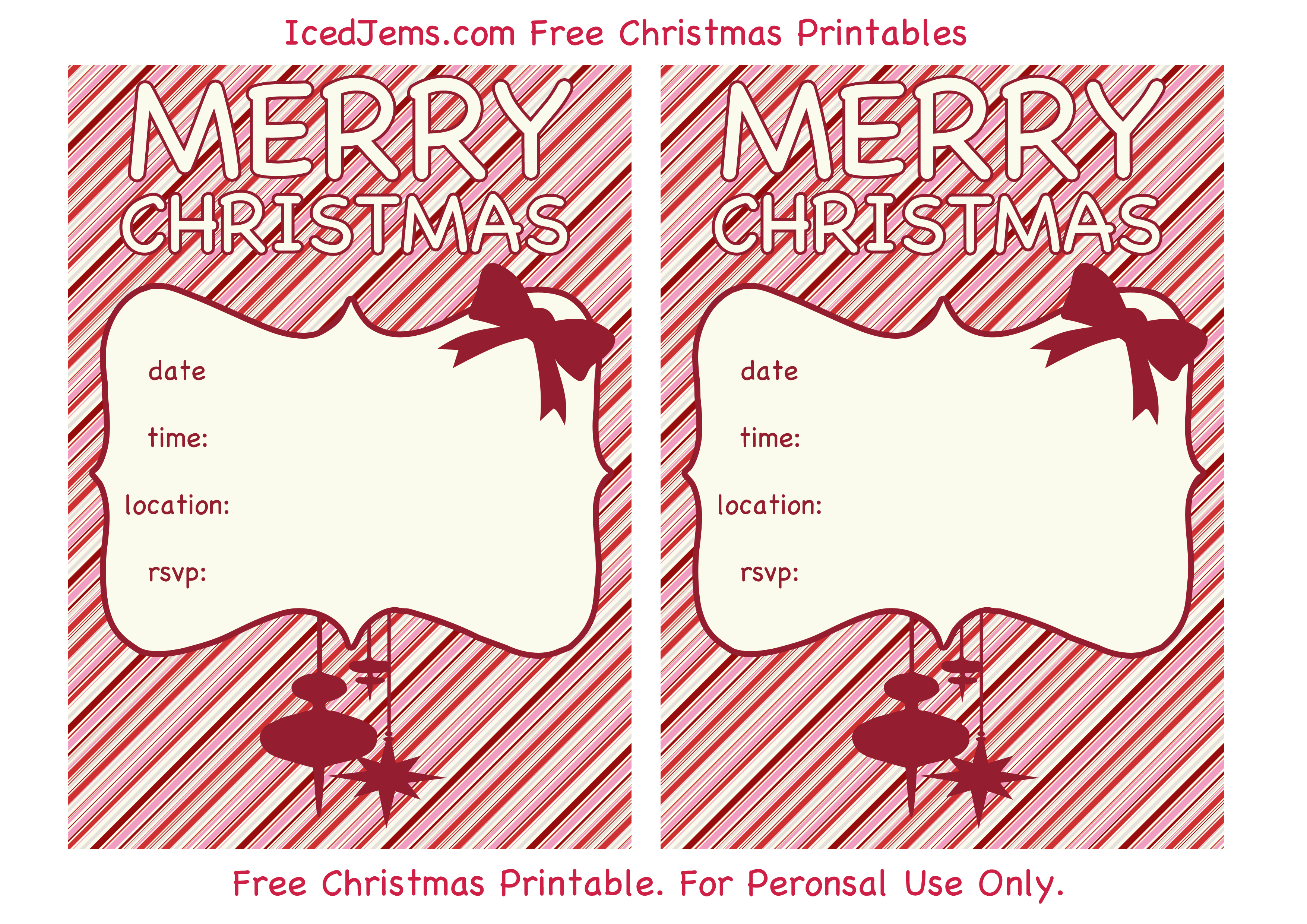 009 Christmas Party Invite Template Ideas Printable Invitations - Christmas Party Invitation Templates Free Printable