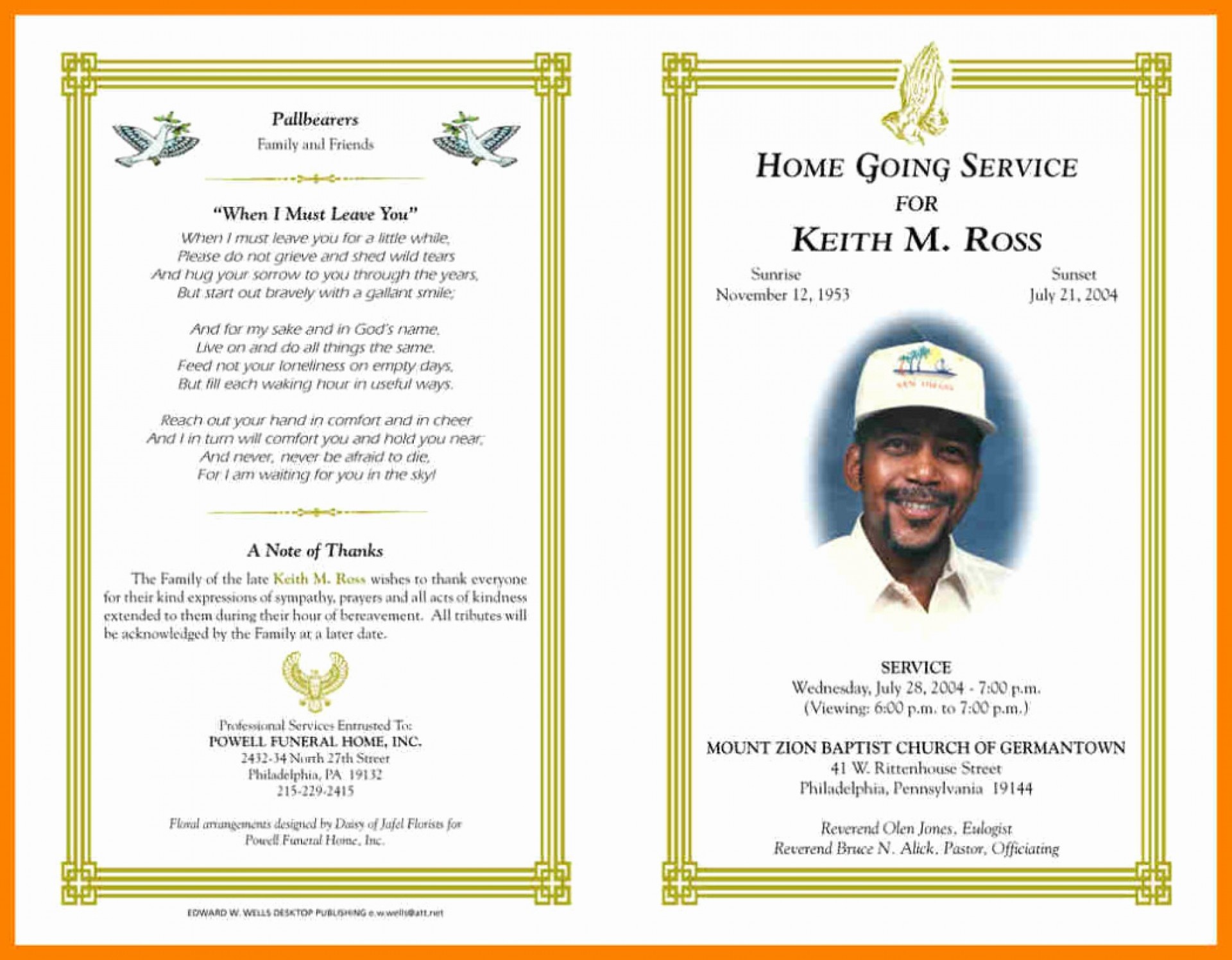 012 Free Printable Memorial Card Template New Obituary Word With - Free Printable Memorial Card Template